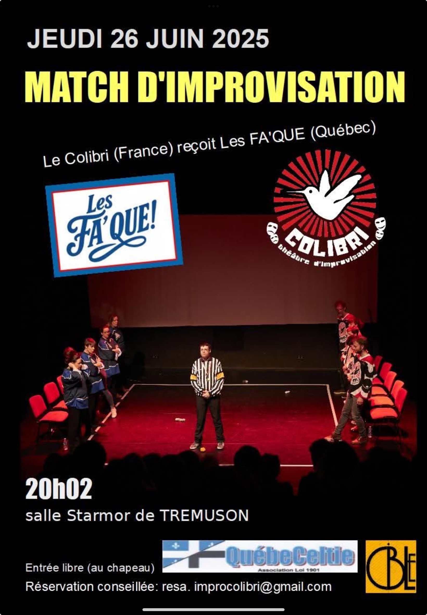 Trémuson le 26 juin 2025 Match avec les québécois